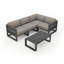 Avion 5 Piece Sectional Set - Black-1414264034-1426329049
