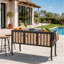 58 " W Kitchen Island with Stainless Steel Top