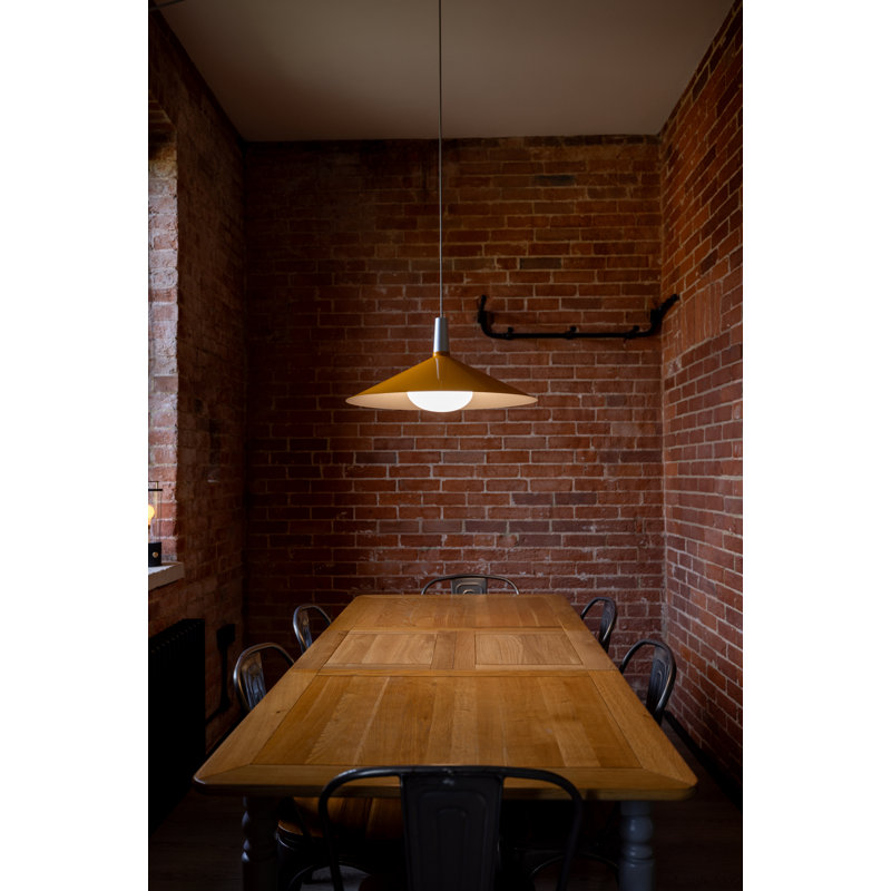 Luminaire suspendu Bower C360 jaune avec sphère G150 US, Jaune
