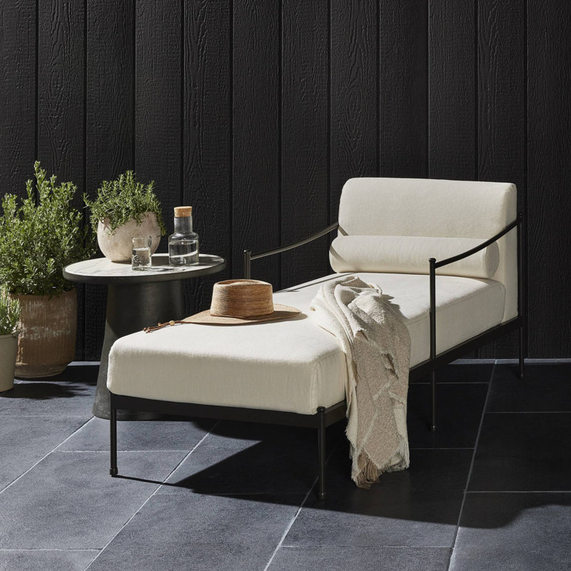 Granger Outdoor Chaise Lounge, Ambro Stripe
