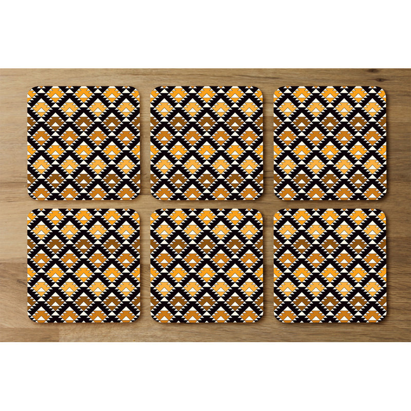 Square 6 Piece Coaster Set
