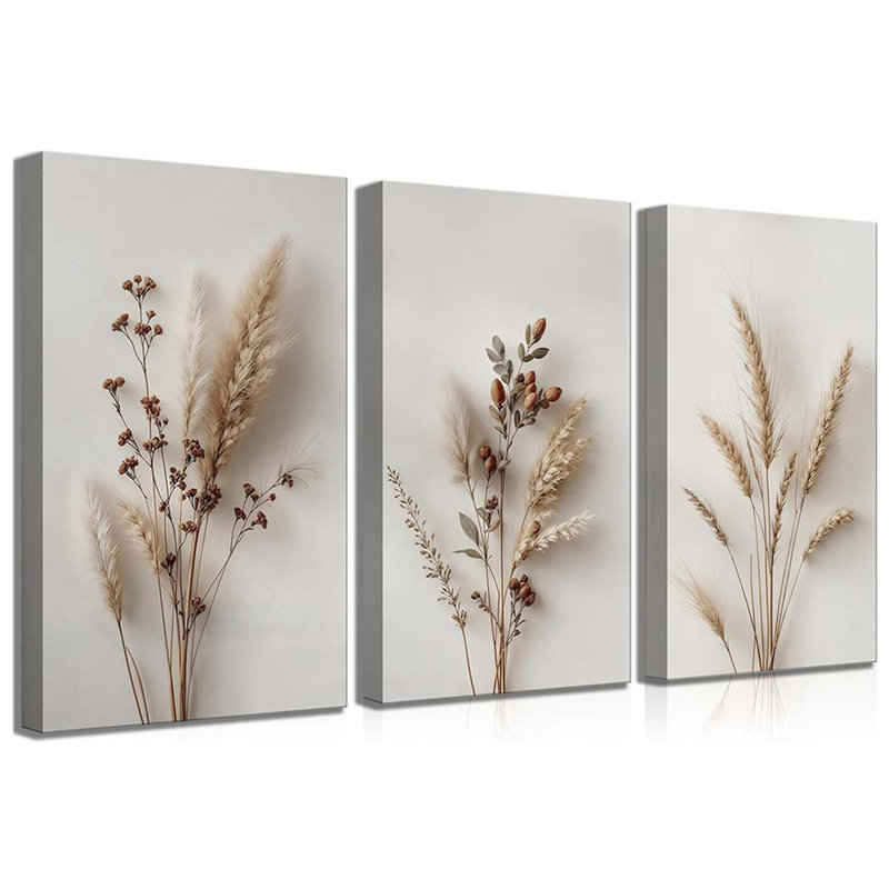 3 Piece Wrapped Canvas Print, 60 cm H x 40 cm W
