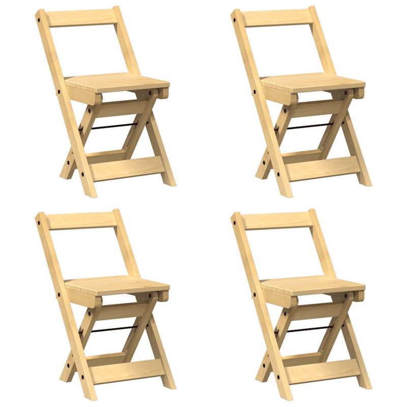 Folding Side Chair, Honey Wax Brown