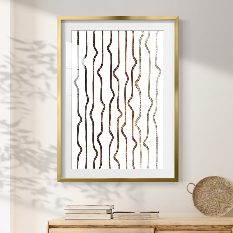 Jagged Flow I -Framed Print