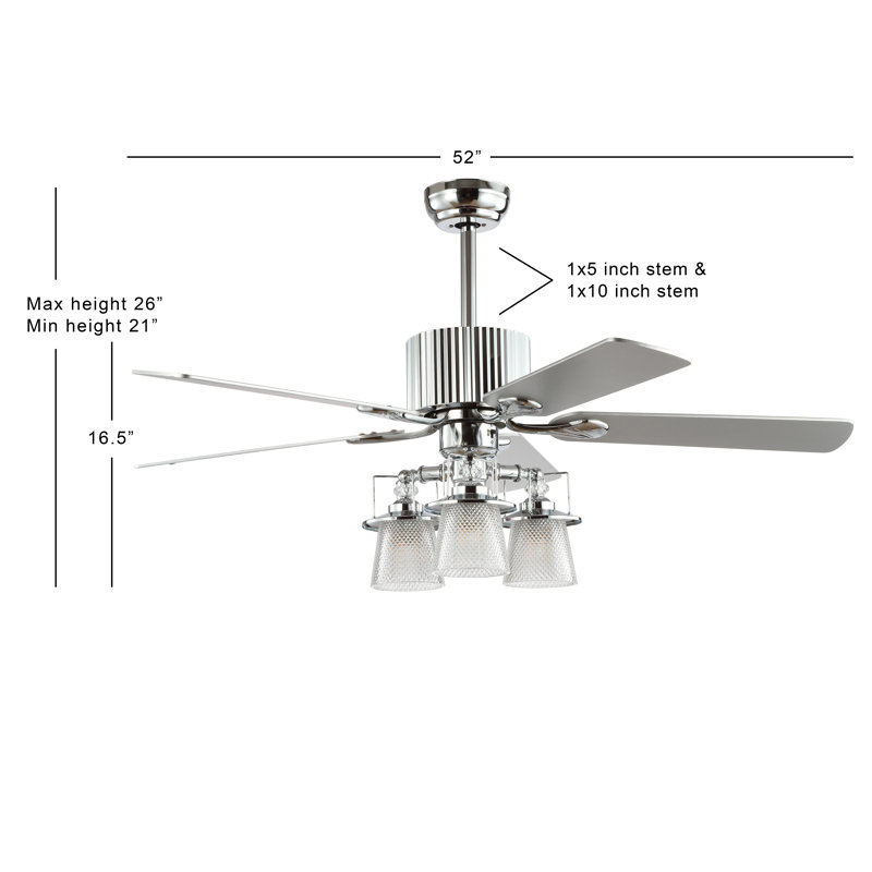 Childers 52'' Ceiling Fan with Light Kit