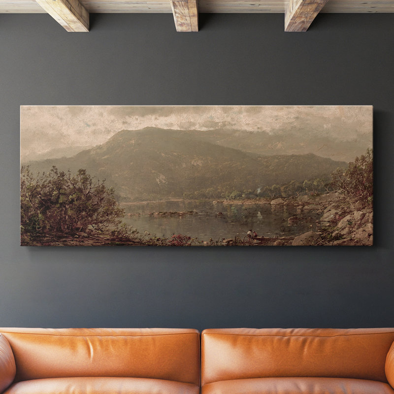 Série paysage - DCCXCV III - Toile tendue avec châssis - Prêt à être accroché, H 20 po x l 50 po