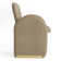 Modern Upholstered Dining Chair Full Back Armchair With Metal Detor Legs
