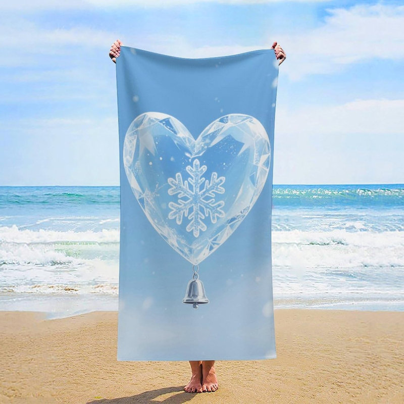 Serviette de plage en microfibre à séchage rapide, 30 x 60 po
