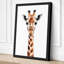 Gentle Giraffe Modern - Wrapped Canvas-875702692-875702696