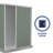 Absco EZI Slider 5' W x 3' D Metal Galvanized Steel Weather Resistant Storage Shed Pale Eucalypt-103557176