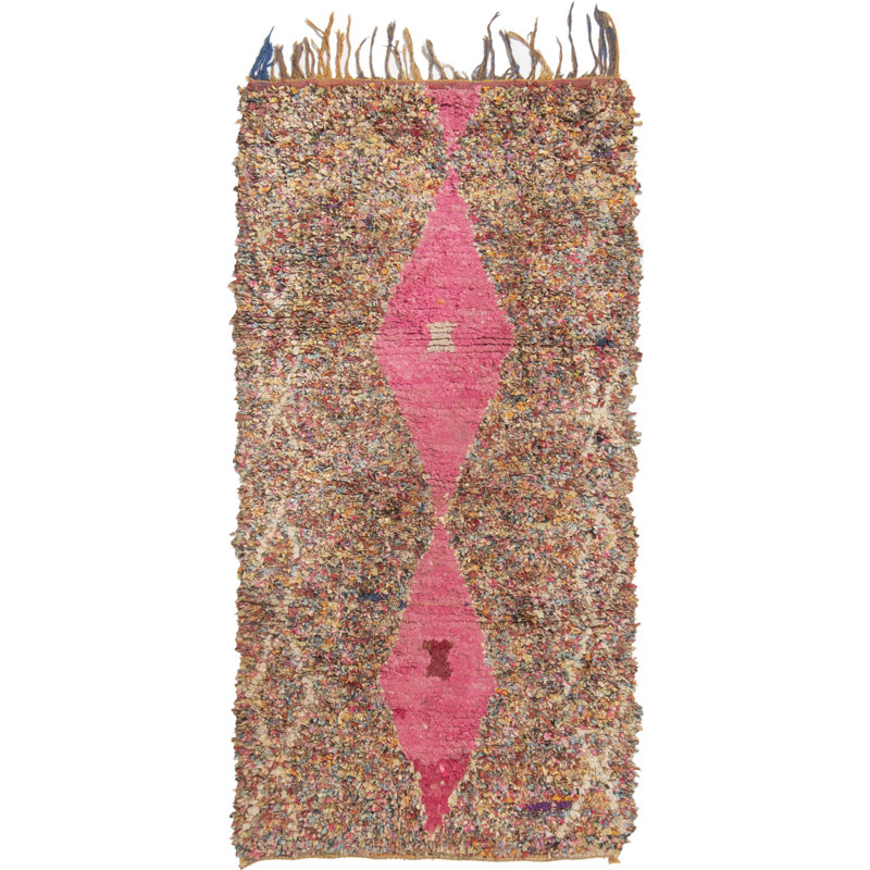 One-of-a-Kind 3'3" X 6'9" 1950s Wool Area Rug in