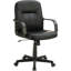 Chaise de bureau noire - confortable, profil bas, ergonomique, moderne, noire, réglable en hauteur