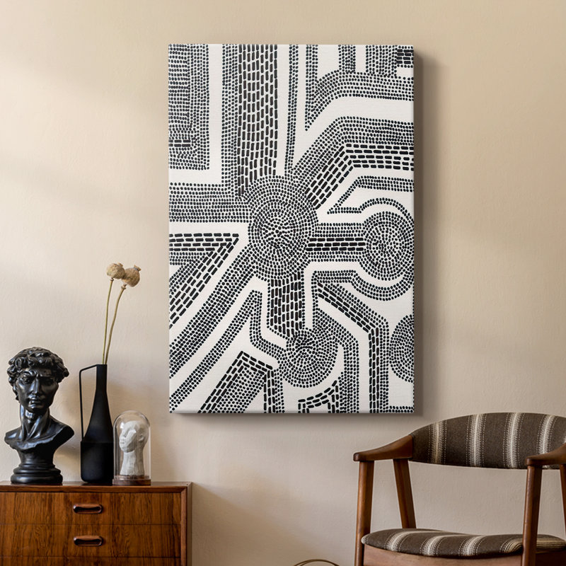 Dots and Dash II - galerie sur mesure Cavas, H 36 po x l 24 po