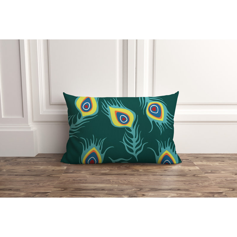Housse et insert de coussin rectangulaire d'extérieur Lake, Émeraude