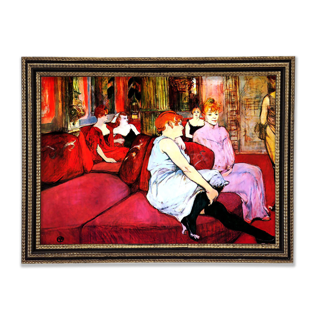 Toulouse Lautrec Salon In Der Rue De Moulins - Druck