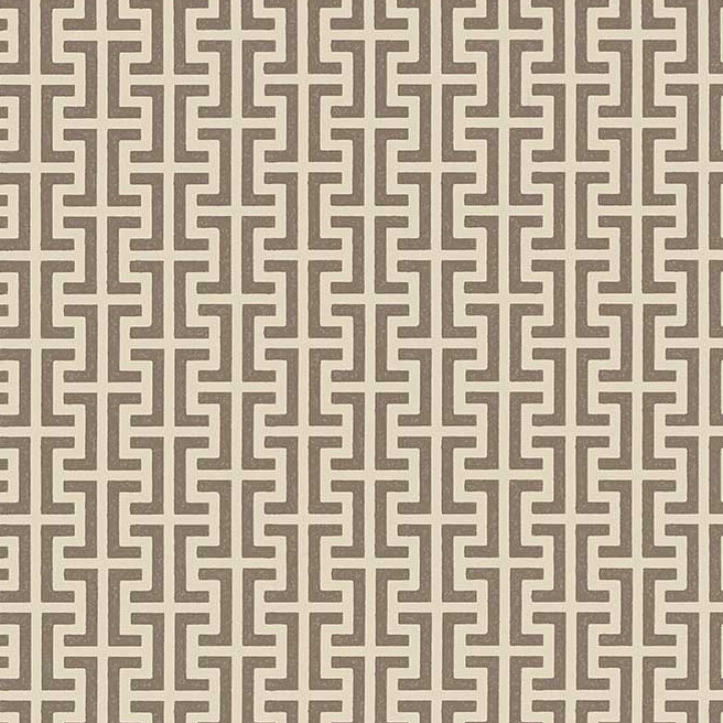 Papier peint Schumacher x Veere Grenney Temple, Brun Berber