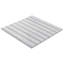 Rattan 1x4 Polished Thassos Marble Mosaic Tile