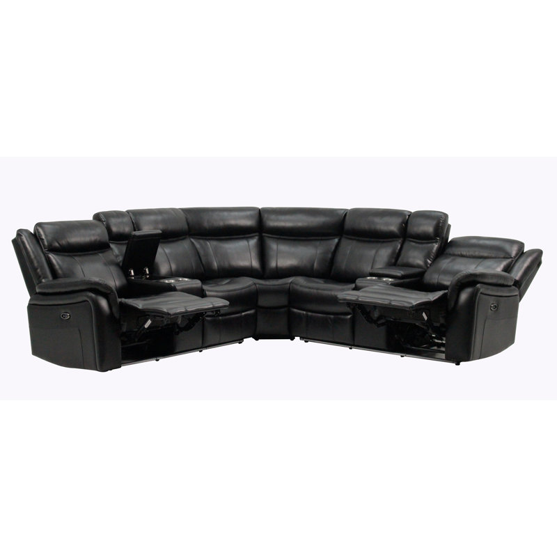 LEATHER SECTIONAL