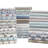 3 PCS Twin XL Printed Sheet Set, White Village Print, 100% Cotton, Oeko‑Tex Certified-123512635