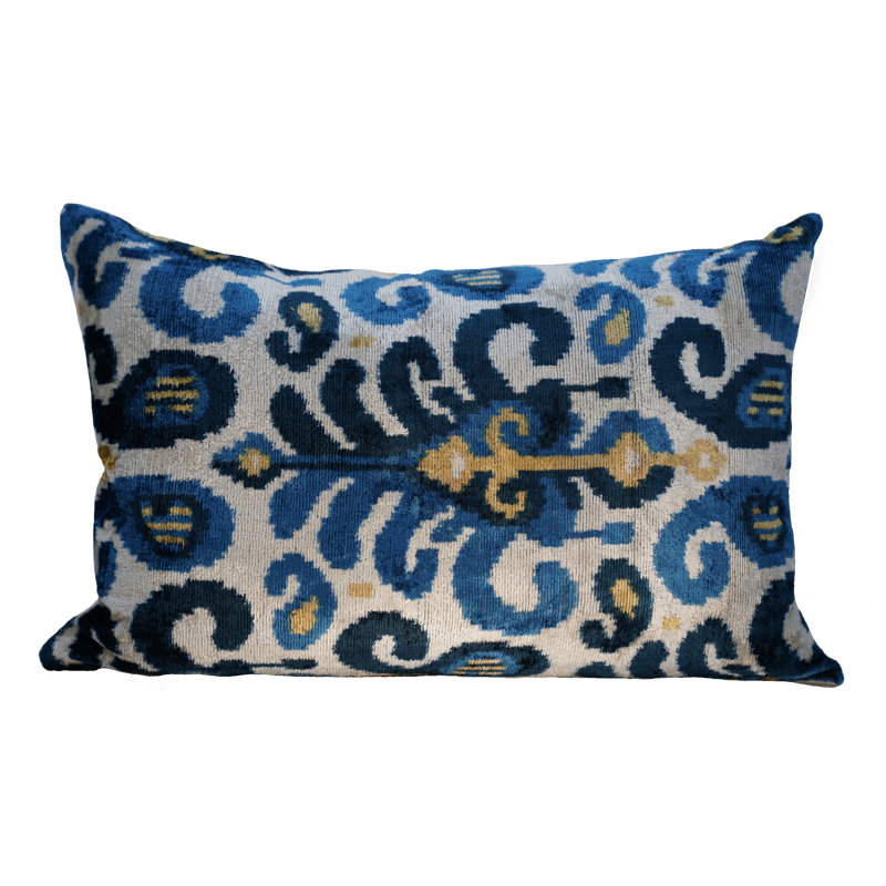Silk/Velvet Lumbar Rectangular Pillow Cover & Insert