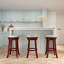 Tabouret 30 ", siège en cuir-65280746