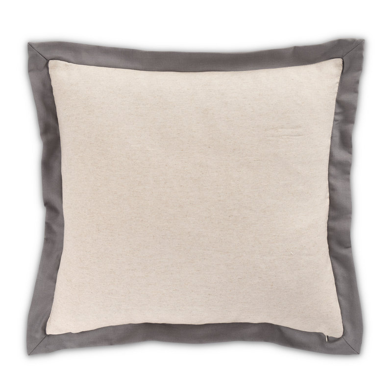 Fusion Duvet Set - Gray, Queen Duvet Cover + 4 Shams + 2 Throws Pillows