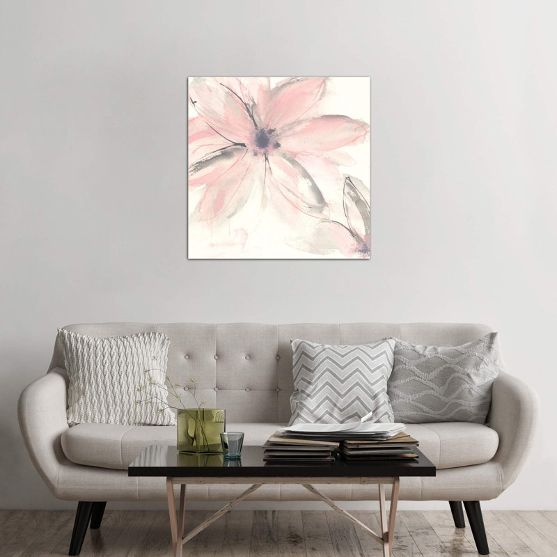 Blush Clematis Ii by Chris Paschke - Wrapped Canvas Painting, 93.98 cm H x 93.98 cm W x 1.91 cm D
