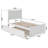 Ralls Solid Wood Platform Bed with Matching Footboard and Trundle-757776980-757777001