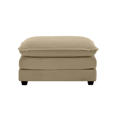 Ottoman Footstool In Corduroy Fabric (Only Including Ottoman)