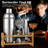 Cocktail Shaker Set Bartender Kit, 15Pcs Bartender Shaker Set, 304 Stainless Steel Martini Shaker And Strainer, 550Ml /19OZ Bar Tool Set With Bamboo Stand, Recipe Book, For Home And Bar