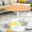 Table de salle à manger compacte en MDF de chêne, table de loisirs moderne pour la maison