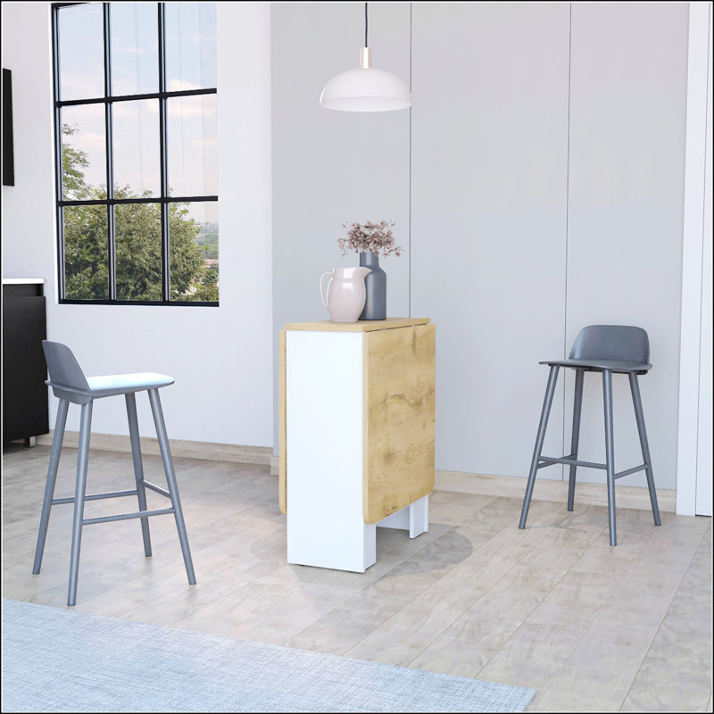 Table pour dîner pliable, Blanc