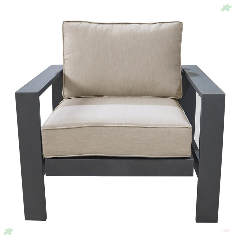 Fauteuil club, étain en poudre, Kaki / kaki