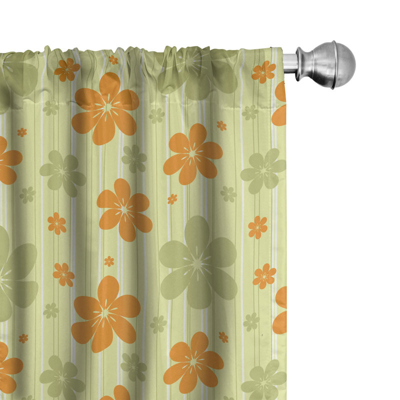 Rideaux 4 panneaux Ambesonne, L 56 po x L 84 po