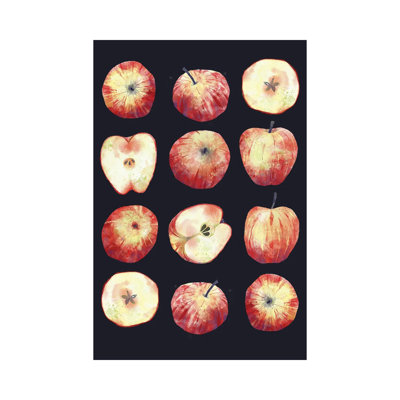 Apples In The Dark By Nic Squirrell - Wrapped Canvas Graphic Art by Nic Squirrell - Wrapped Canvas Print