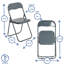 Metal Frame Foldable Desk Chair-125568434