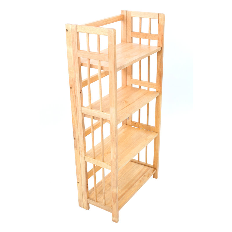 115cm H x 54cm W Solid Wood Etagere Bookcase