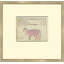 Pink Cow- Sm. Mennonite Ledger Drawing Giclee Print