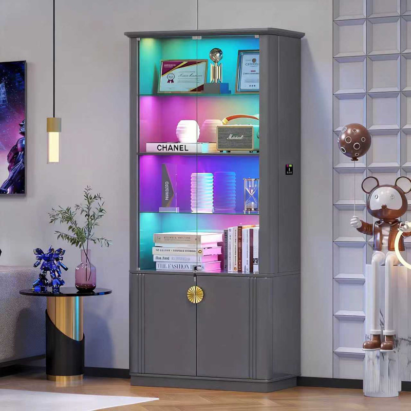 Display Cabinet, Grey