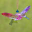 Colibris suspendus en acrylique à cinq tons Laury