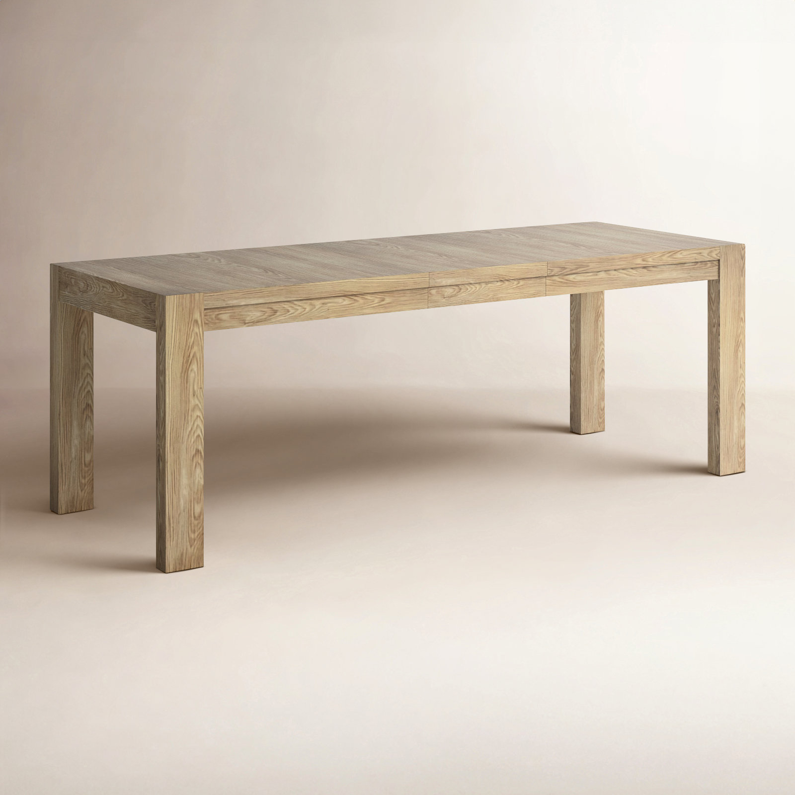Laroche 84" Extendable Oak Dining Table