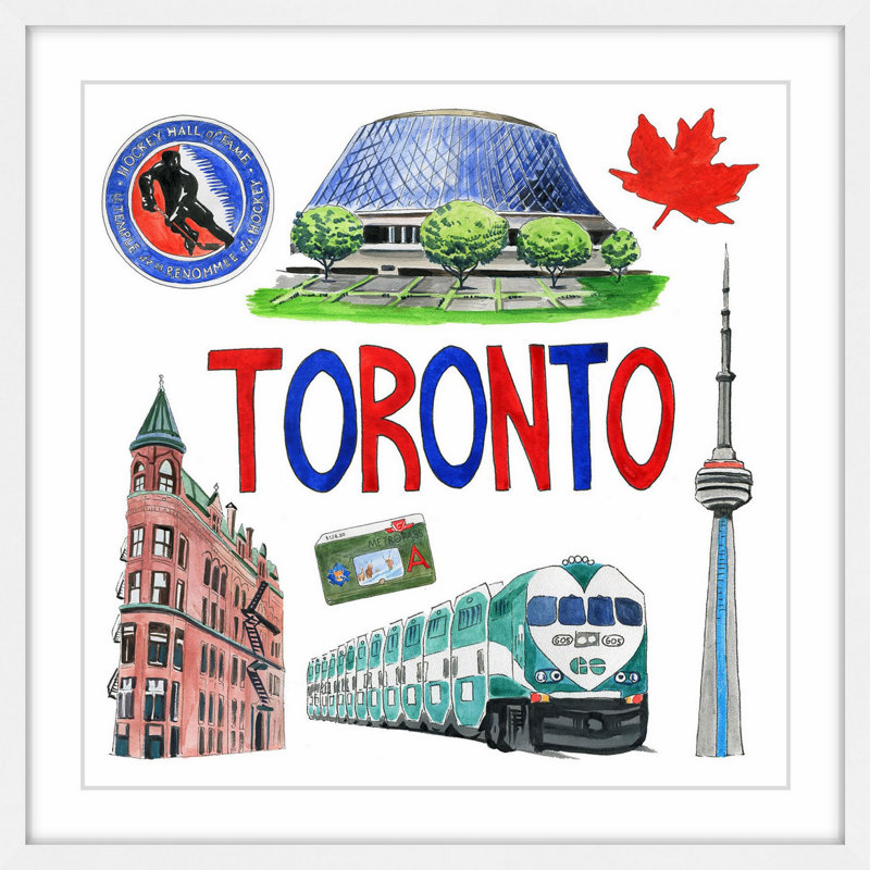 «Cool Toronto», reproduction encadrée, H 32 po x l 32 po x P 1,5 po