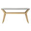 TBD - Console en bois massif de 55,12 po