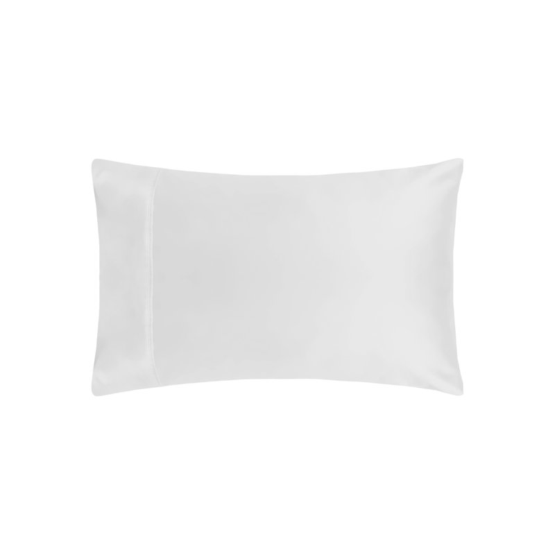 500 TC Premium Polycotton Cotton Blend Housewife Pillow Case, White