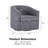 Sadat Polyester Fabric Swivel Accent Chair-1582819538