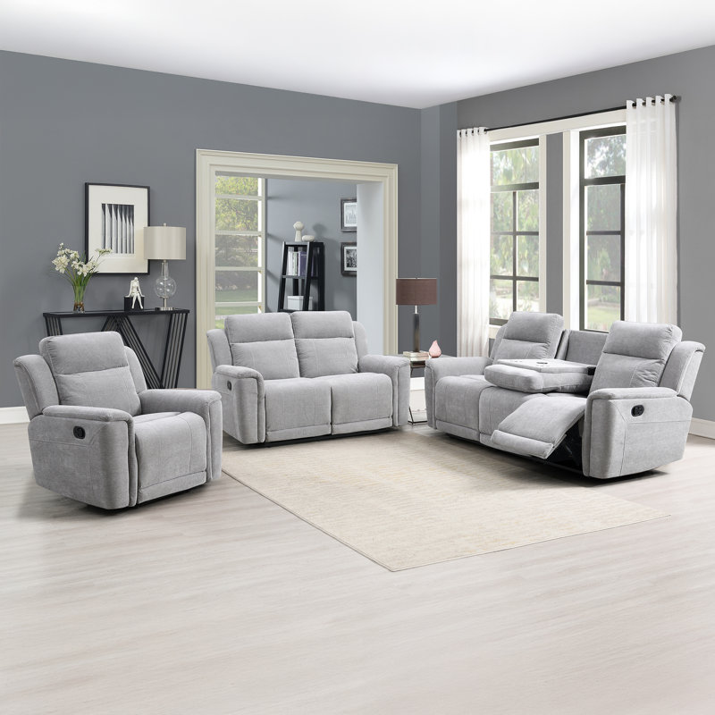 Sumana 2 Seater Reclining Loveseat, Grey