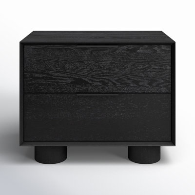Vanora Wood 2 Drawer Nightstand