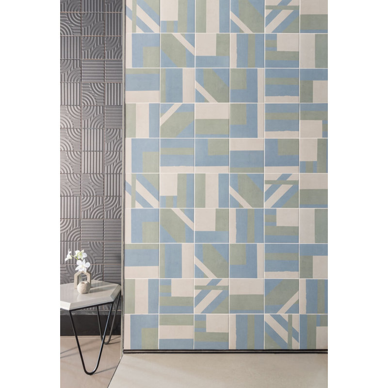 Kyoto 6 in. x 6 in. Ceramic Deco Wall Tile (13.88 Sq. Ft. / Case), Dark