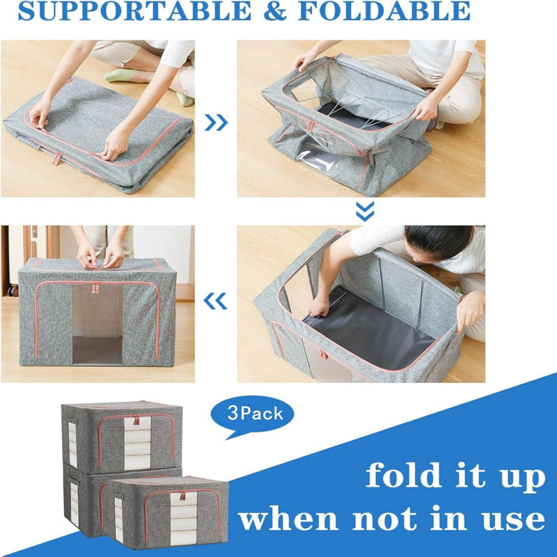 Ktwo Underbed Storage, Gray