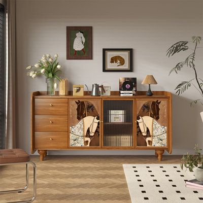 New Chinese-style walnut wood sideboard